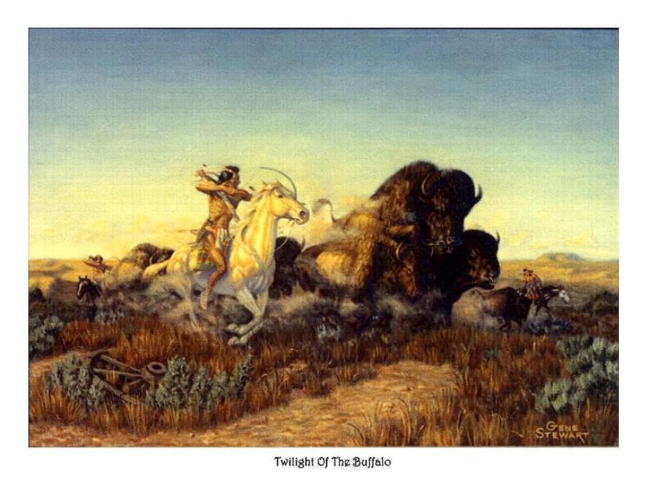 Twilight of The Buffalo, print