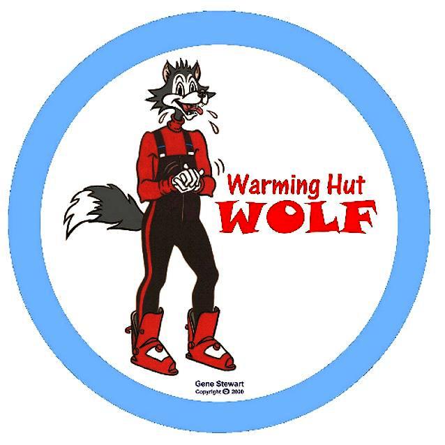 Warming Hut Wolf T Shirt design