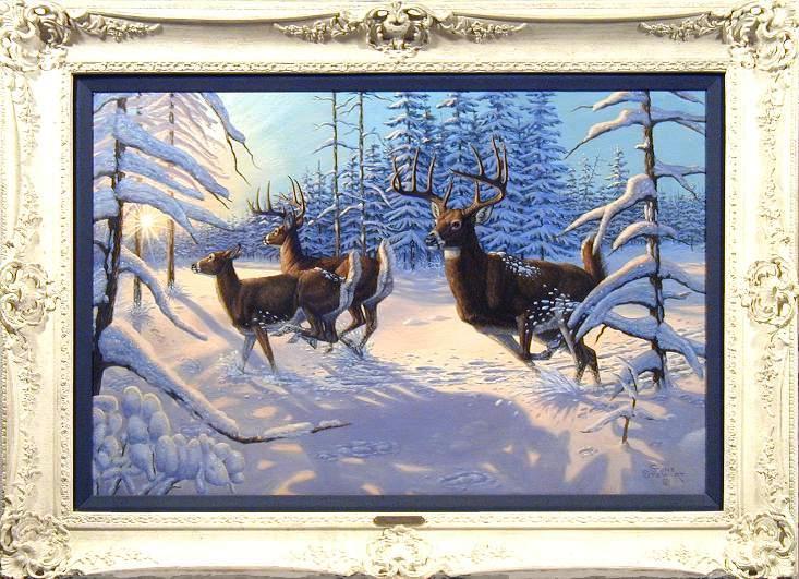 "Winter Glory", oil painting
